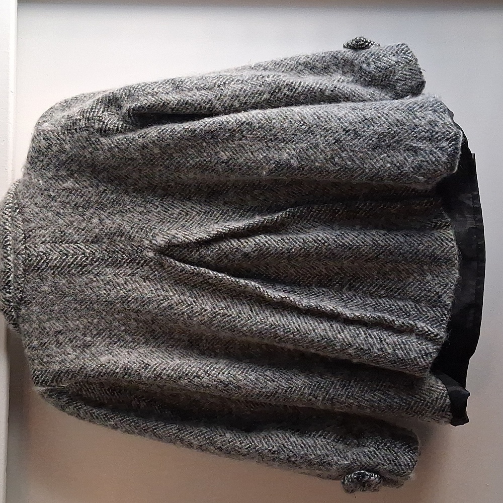 Zara Basic Wool Blend Peacoat Small Satn Lined Fl… - image 7